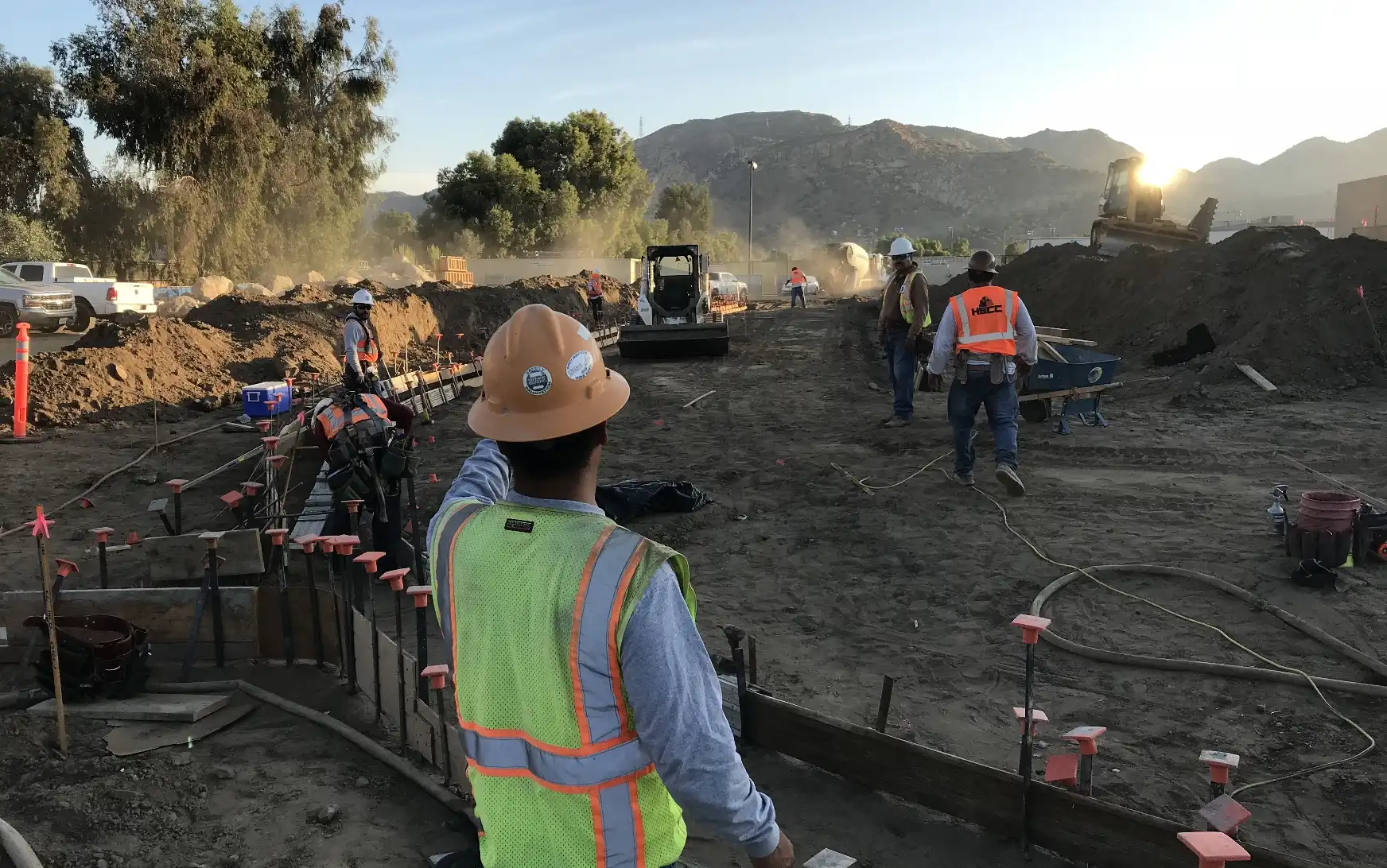 A construction site where HSCC oversaw the sitework