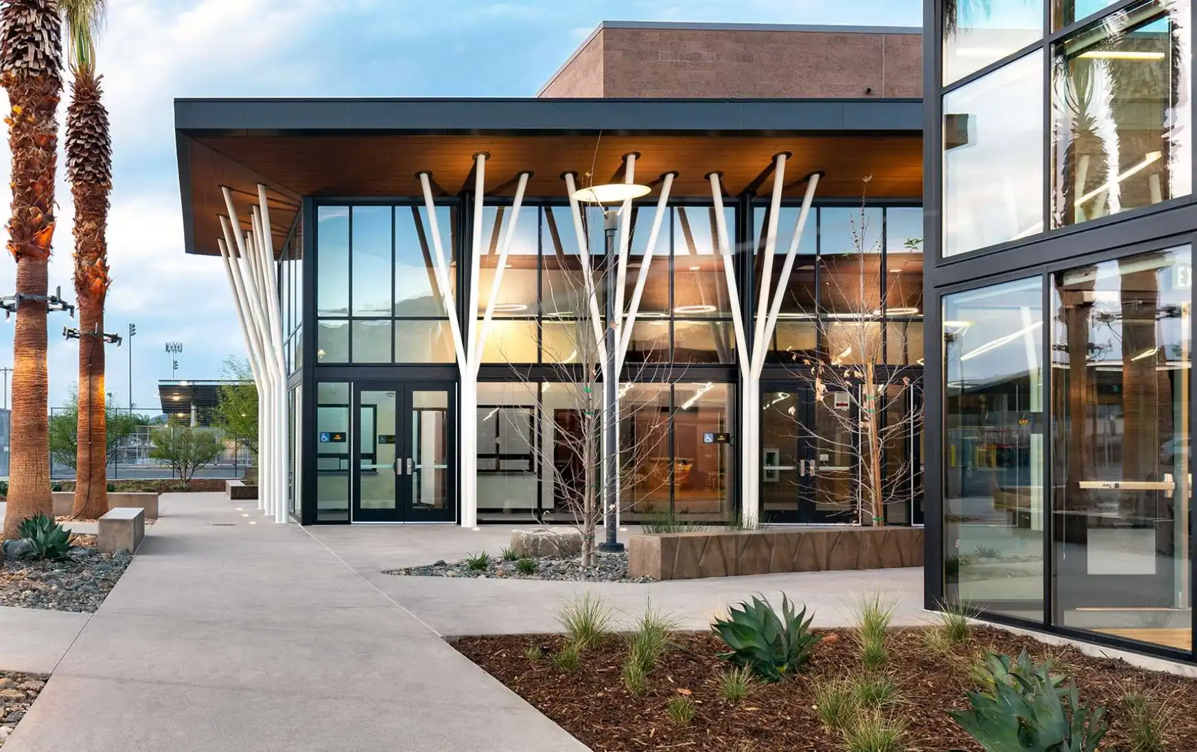 An architectural concrete project at a El Capitan Highschool